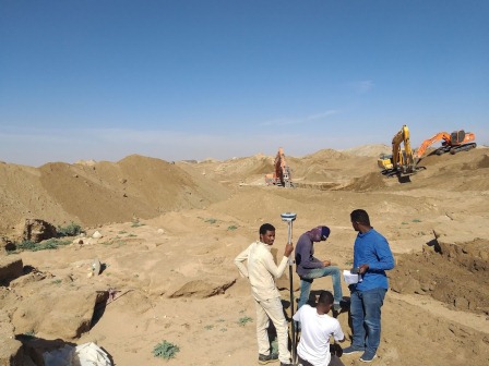 أعمال القطع والردم مشروع الطايف