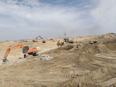 أعمال القطع والردم مشروع الطايف