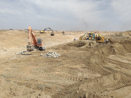 أعمال القطع والردم مشروع الطايف