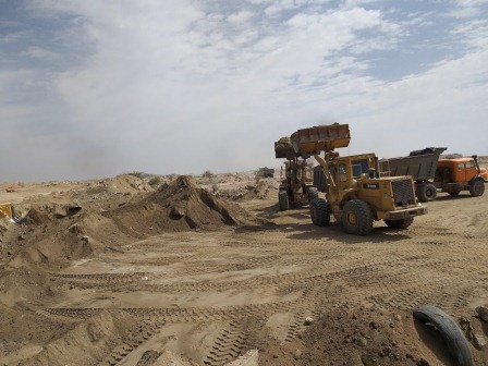 أعمال القطع والردم مشروع الطايف